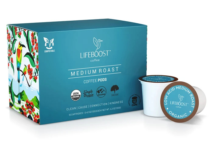 Lifeboost K-cup coffee